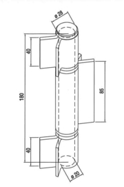 137~~BLACK IRON 3 OPEN WING HINGE WITH REMOVABLE PIN AND RING TO