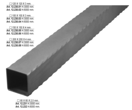 12.230.01~~EURO GEHAMERDE STAVEN