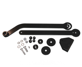 Knikarm rechts zwart buiten draaiend Optimus 250 Art nr. 105045  (SE)