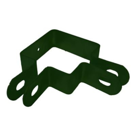 Kortlip hoekbeugel met kwart 60x60 mm - elektrolytisch verzinkt en gecoat RAL6009 Art. nr. DLHB60096060 prijs per Stuk(s) excl. BTW