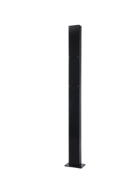 Fasttel FT600AZS Aanmeldzuil voor FT600 of FT600K videofoon buitenpost. Afgewerkt in zwart structuur mat RAL9005 met afmeting 1300x140x80mm (HO)