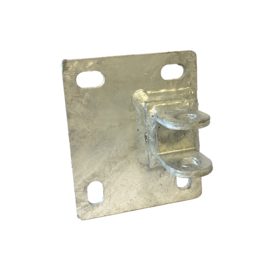 Muurplaat scharnier 90° t.b.v. M20 scharnier DSM tuinpoort - thermisch verzinkt Art. nr. MPSTDVV010012