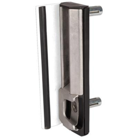 Veiligheidsslotvanger RVS voor poortprofiel 40-60 mm - slagplaat RAL 9010 Art. nr. SHKL9010QF2K prijs per Stuk(s) excl. BTW
