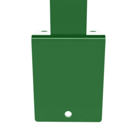 Staander 60x60 mm op L-voetplaat - 1900 mm - RAL6005 Art. nr. PLV600560602190 prijs per Stuk(s) excl. BTW