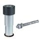 Aluminium gatestop met keilbout Art. nr. GATESTOP prijs per Stuk(s) excl. BTW