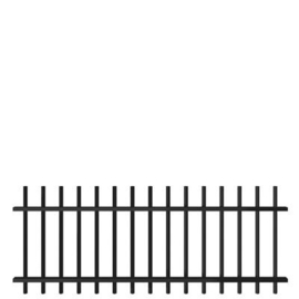 Spijlenvak Arena RS 1000 - h.o.h. 150 - sendzimir verzinkt en gecoat RAL9005 Art. nr. VAARRS150SV90051000 prijs per Stuk(s) excl. BTW