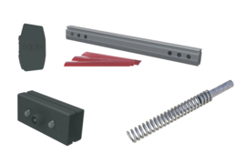 GiBiDi Slagboom KIT BAR544, 5m volledige optie met arm 100x66mm 24Vdc. Art nr. GBDKBARR5F  (NE)