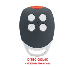 Ditec Gol4c, 4-kanaals handzender, Entrematic. Art.nr Gol rood  (QU)
