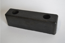 Poort-aanslag, poortstop, Hard Rubber 20cm x 6cm hoog, en 5 cm breed.Art.0505  (QU)