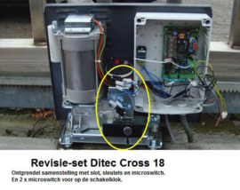 Ditec cross 18 slot en micro-switch revisie set. (HO)