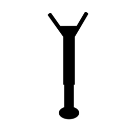 SEA slagboom Metalen steunpaal Art nr. BAS823  (NE)