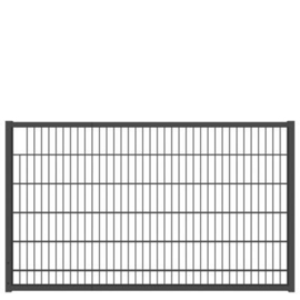 Tuinpoortvleugel 2000x1200 mm met dubbelstaafmatvulling - RAL7016 Art. nr. TPTDM7016200120 prijs per Stuk(s) excl. BTW