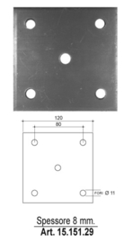 15.151.29~~SCHIJF / muurplaat.