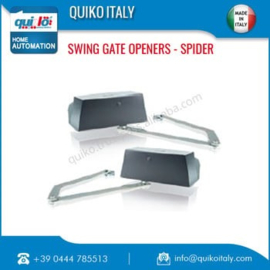 Quiko Spider , set 2x knikarm motoren voor garagedeuren . wind en stormvast.. Art.0730   (QU)