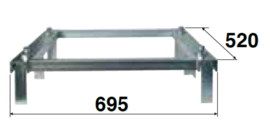 RIB slagboom Funderingsframe INDUSTRIAL Art nr. BAR89  (NE)