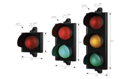 Vektor Verkeerslicht diameter 200 met 2 LED lichten, rood en groen op 230Vac. Art nr. LMP213  (NE)