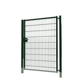 Enkele tuinpoortset met dubbelstaafmatvulling 1200x1800 - RAL6009 Art. nr. TPTDM60091218S prijs per Set excl. BTW