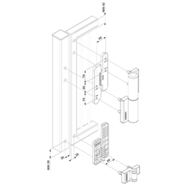 Locinox TIGERDRILL~~P00006558 - Montage- en boorkaliber voor tiger poortsluiter   (HO)