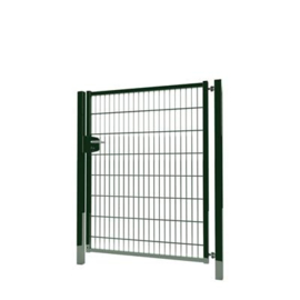 Enkele tuinpoortset met dubbelstaafmatvulling 1200x1600 - RAL6009 Art. nr. TPTDM60091216S prijs per Set excl. BTW