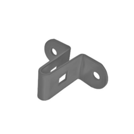 Muur-/paalbevestigingsbeugel t.b.v. dubbelstaafmat - electrolytisch verzinkt en gecoat RAL7016 Art. nr. MUURBEVDSMV7016 prijs per Stuk(s) excl. BTW