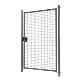 Enkele tuinpoortset met gaasvulling 1200x2000 - RAL7016 Art. nr. TPS7016120200S prijs per Set excl. BTW