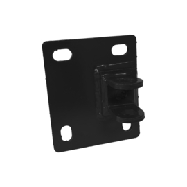 Muurplaat scharnier 90° t.b.v M20 scharnier - thermisch verzinkt en gecoat RAL9005 Art. nr. MPS909005010012