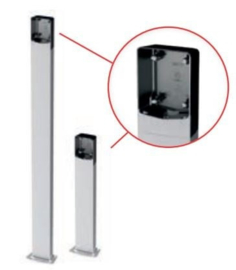 Ditec Entrematic AXC50 en 100. paaltje voor montage van codeclavier, sleutelcontact, sensoren.  (HO)