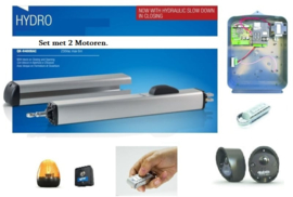 Quiko Hydro 400 complete set met 2 motoren. het hydraulische werkpaard, Voor poorten tot 6 meter en 1100kg. Art. 0750   (QU)