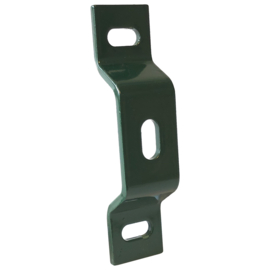 Muurplaat t.b.v. tuinpoort (TPS) doorboorscharnier - thermisch verzinkt en gecoat RAL6009 Art. nr. MUURPLSCH6009TP