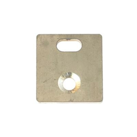 Spijlenhekwerk muurverbindingsplaat t.b.v. prop 40x20 mm - RVS Art. nr. SVMASPRVS4020 prijs per Stuk(s) excl. BTW