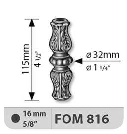 FOM816~~GIETIJZEREN SIERHULS