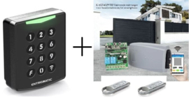 Nieuw: Set Draadloze bediening van uw poort of garagedeur met clavier, zenders of GSM.  (QU)