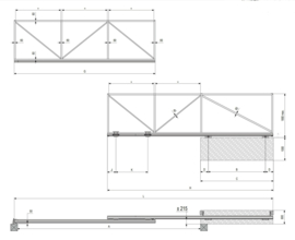 CAIS followme S8.0 Follow me vrijdragende telescopische schuifpoort tot 8m  (HO)