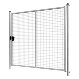 Enkele tuinpoortset met gaasvulling 2000x2000 - verzinkt Art. nr. TPVV200200S  prijs per Set excl. BTW