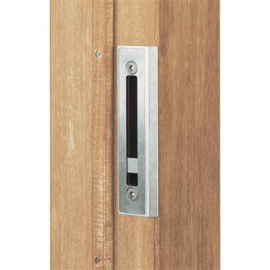 Slotvanger voor houten palen in combinatie met H-WOOD slot - aluminium Art. nr. SHKWALUM  prijs per Stuk(s) excl. BTW