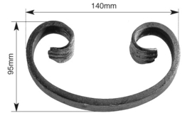 C140-12X6~~WARM UITGESMEDE KRUL