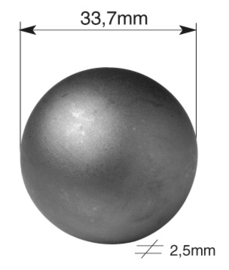 SPM33~~HOLLE STALEN BOL 33,7MM.