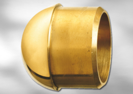 N170~~NEW-YORK - MESSING EINDKAP -Ø38.1