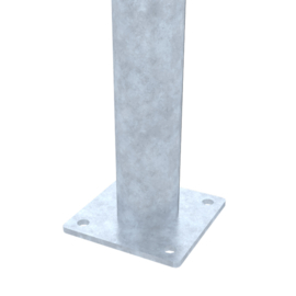 Staander Ø60 mm op voetplaat - 1350 mm - verzinkt Art. nr. PRVVV60175135 prijs per Stuk(s) excl. BTW