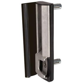 Veiligheidsslotvanger RVS voor poortprofiel 40-60 mm - slagplaat RAL 9005 Art. nr. SHKL9005QF2K prijs per Stuk(s) excl. BTW