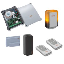 ABLE - Kit ELECTRO bestaande uit CX EVO2 / RX MR / PX XS 24 / FX FLASH 24 / 2 x TOH2. Art nr. ABLE-KF CX EVO2