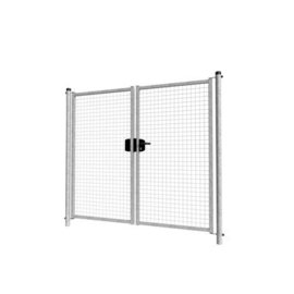 Dubbele tuinpoortset met gaasvulling 2000x1800 - verzinkt Art. nr. TPDVV200180S prijs per Set excl. BTW