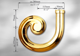 DL50L~~GEPOLIJST MESSING EINDSTUK