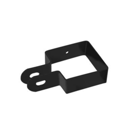 Kortlip eindbeugel 60x60 mm - elektrolytisch verzinkt en gecoat RAL9005 Art. nr. DLEB90056060 prijs per Stuk(s) excl. BTW