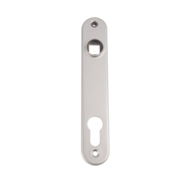 Aluminium afdekplaat voor insteeksloten ( set van 2 plaatjes ) Art. nr. 3020HYBALUZILV  (TH)