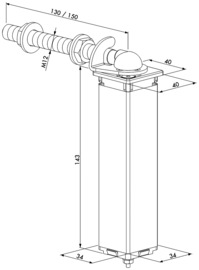 SWING40-130~~P00009387 - Veerscharnier vr tuinpoort