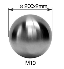 IN480200~~BOL IN INOX - 200 X 2 MM - M10