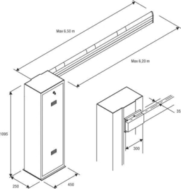 Slagboominstallatie Kit VE.650  (PO)