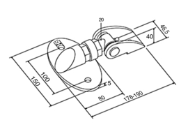 PASCAL2~~VERZINKT SCHARNIER VR DRAAIOPENING TOT 180°