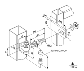 GBMU-B-M12-90-02~~P00012672 - Prijs per set van 2-regelb.scharnier 3dimens